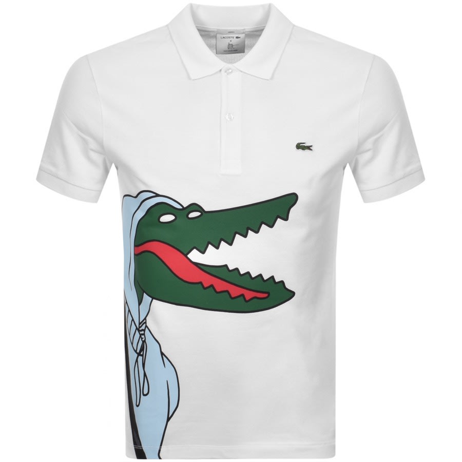 Alternative Image for ProductLacoste X JMT Short Sleeved Polo T Shirt White1